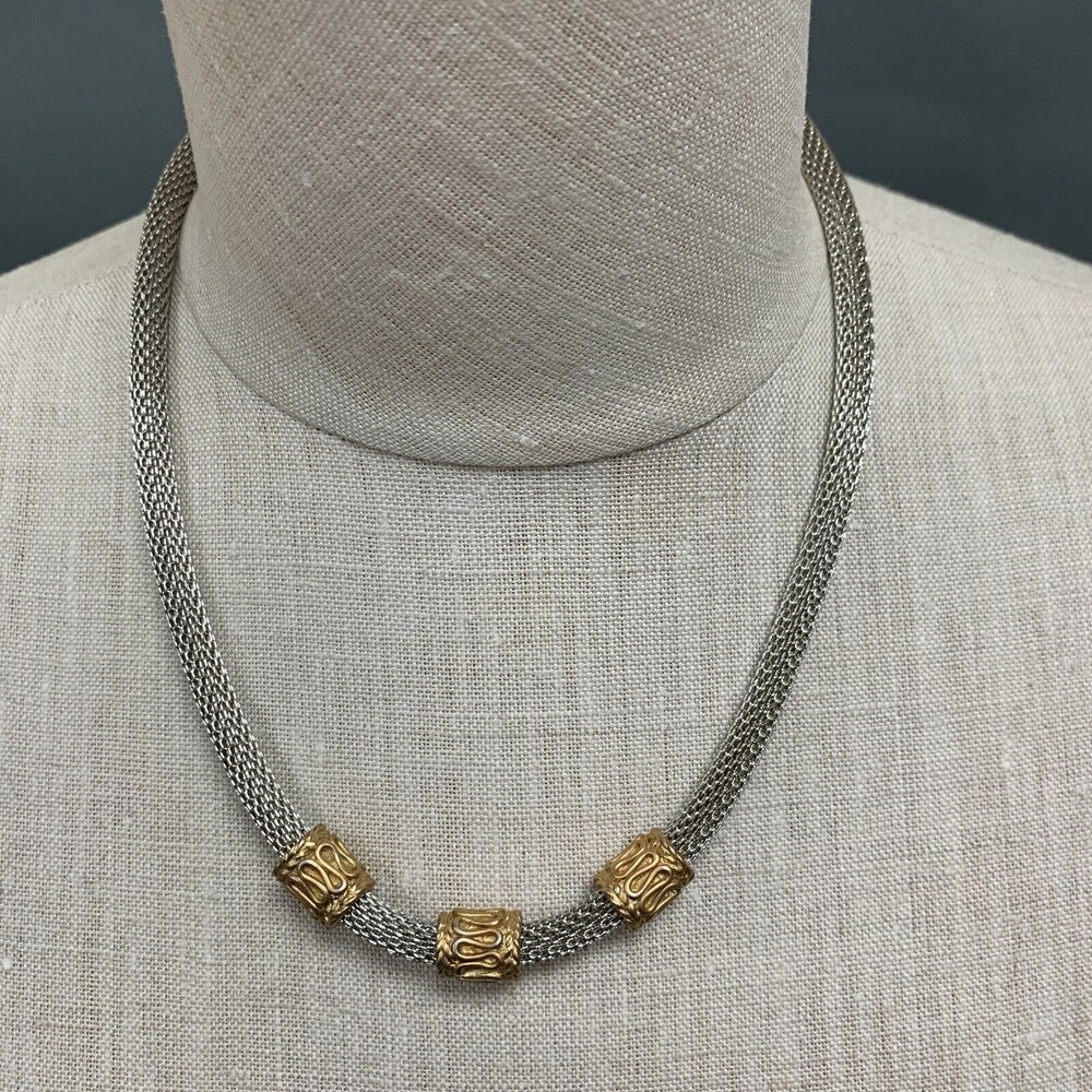 Silver-tone Gold-tone Necklace Chain‎